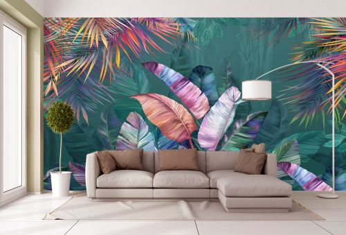 T9281 Wallpaper Tropical leaves