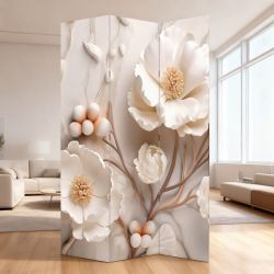 P9230 Decorative Screen Room divider 3D Flowers (3, 4, 5 or 6 panels)