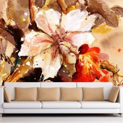 T0131 Wallpaper Art flowers