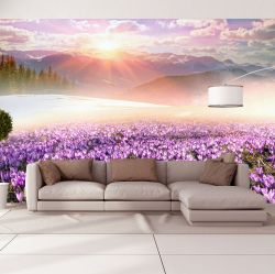 T0680 Wallpaper Colorful mountain landscape