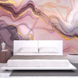 T0790 Wallpaper 3D Abstraction -pastel pink