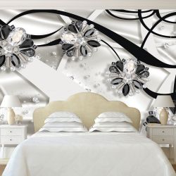 T9014 Wallpaper 3D Diamonds