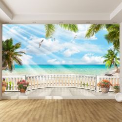 T9150 Wallpaper Terrace with sea view