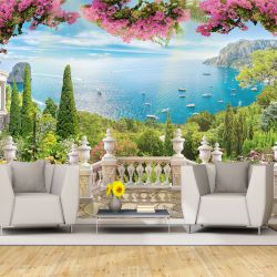T9151 Wallpaper Terrace with sea view