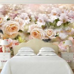 T9178 Wallpaper 3D Vintage flowers