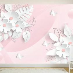 T9194 Wallpaper 3D flowers