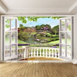T9208 Wallpaper Window with a fabulous view