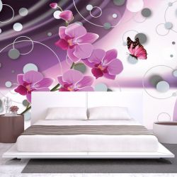 T915 Wallpaper Purple orchids