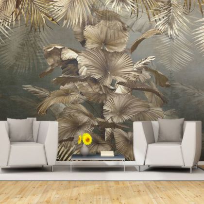 T0897 Wallpaper Tropical leaves