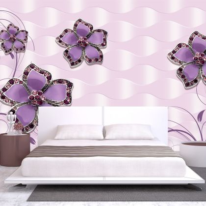 T9027 Wallpaper 3D Abstract flowers
