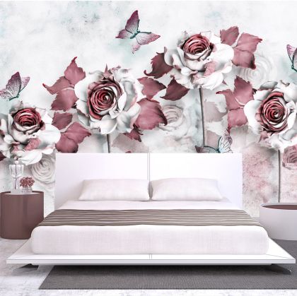 T9059 Wallpaper 3D Abstract roses