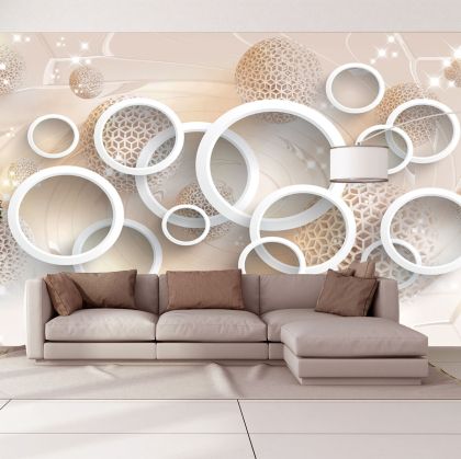 T9092 Wallpaper 3D Circles and spheres
