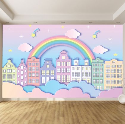 T9125 3D Wallpaper Sunny city