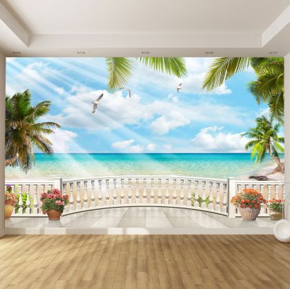T9150 Wallpaper Terrace with sea view