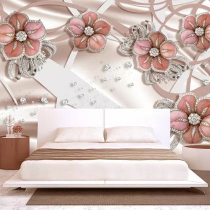 T9187 Wallpaper 3D Jewelry and diamonds