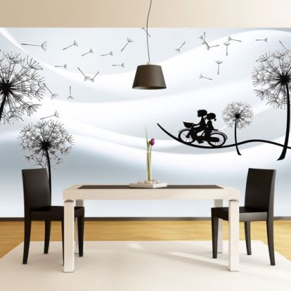 T9217 3D Wallpaper Dandelions