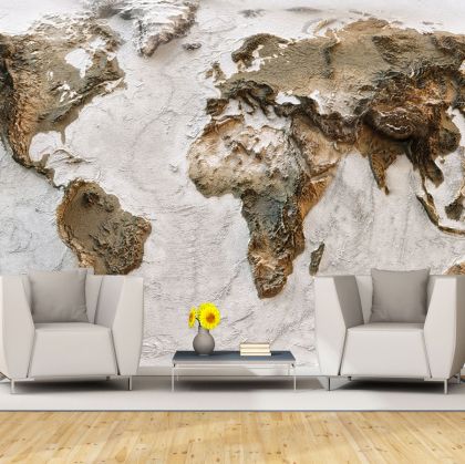 T9232 Wallpaper Map of the world