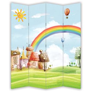 P9052 Decorative Screen Room divider Rainbow (3,4,5 or 6 panels)