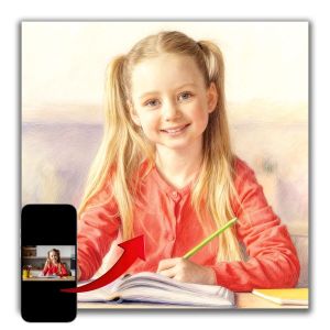 1123 PASTEL PORTRAIT - A memory that lives in the interior
