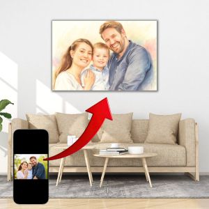 1123 PASTEL PORTRAIT - A memory that lives in the interior