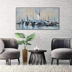 1131 Wall art decoration Blue horizon - abstract seascape
