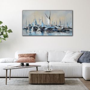 1131 Wall art decoration Blue horizon - abstract seascape
