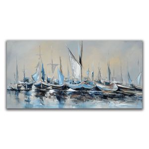1131 Wall art decoration Blue horizon - abstract seascape