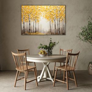 1132 Wall art decoration The whisper of birch leaves - forest landscape