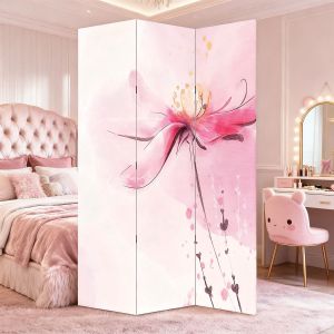 P9279 Decorative Screen Room divider Delicate flower (3,4,5 or 6 panels)