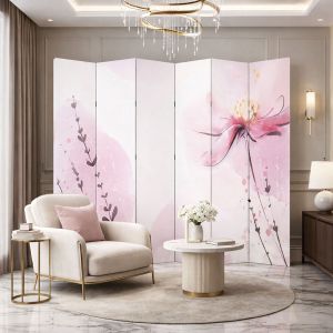P9279 Decorative Screen Room divider Delicate flower (3,4,5 or 6 panels)