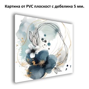  Картина Синя хармония - модерен декор от PVC 1154 