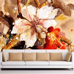 T0131 Wallpaper Art flowers