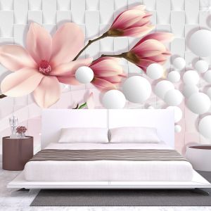 T9018 Wallpaper 3D Magnolia