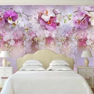 T9179 Wallpaper Wall of orchids