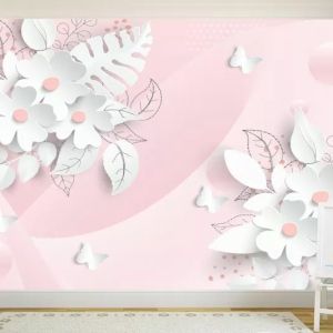T9194 Wallpaper 3D flowers