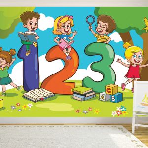T9276 Wallpaper School-loving kids