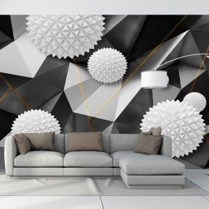 T9313 Wallpaper 3D Abstract geometric shapes
