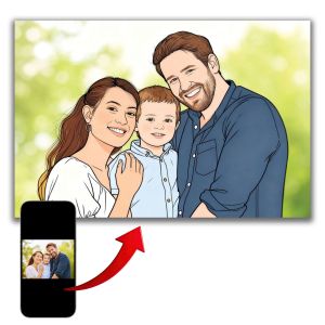 1156 ILLUSTRATED PORTRAIT from Photo – A Memory with Artistic Character