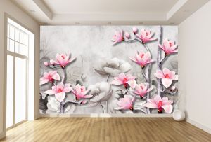 T9297 Фототапет 3D Абстракция с магнолии