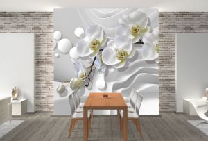 T9216 3D Wallpaper Orchids
