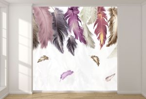 T9053 Wallpaper Feathers