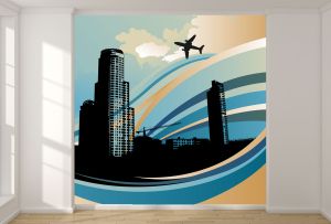 T0773 Wallpaper Abstract city