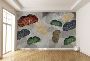 T0954 3D Wallpaper Abstract leaves