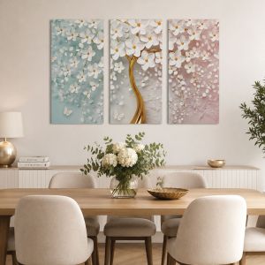 9268 Abstract Tree - 3-Piece Wall Art Set