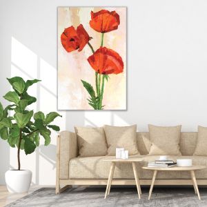 0010 Wall art decoration Art red poppies