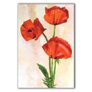 0010 Wall art decoration Art red poppies